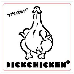 Dick Chicken Stickers $5/Pack